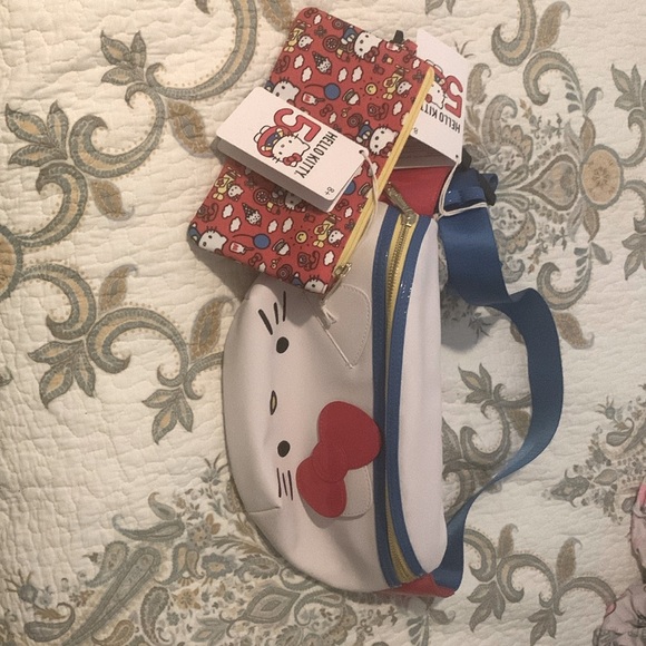 Hello Kitty Handbags - Hello kitty hard to find 50th anniversary bum bag and wristlet both NWT